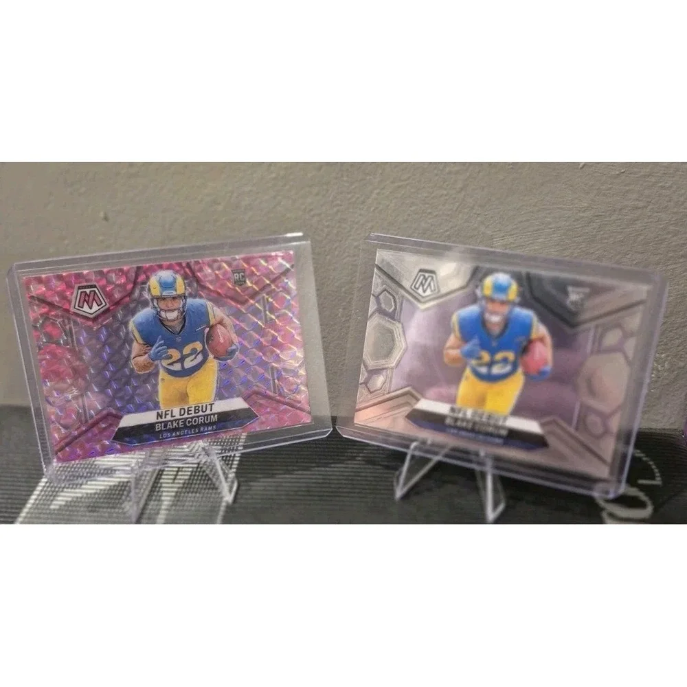 2022 Panini Mosaic Blake Corum #278 Pink Camo Rookie Debut & Rookie Debut Base